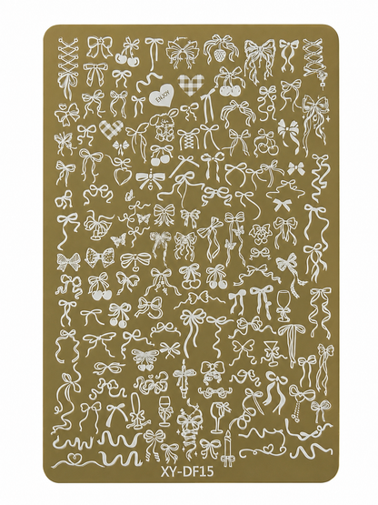 GV732 Floral Nail Stamping Plates – Nail Art Stamp Templates for Creative Manicure Designs (Stamper Free) Pattern may vary