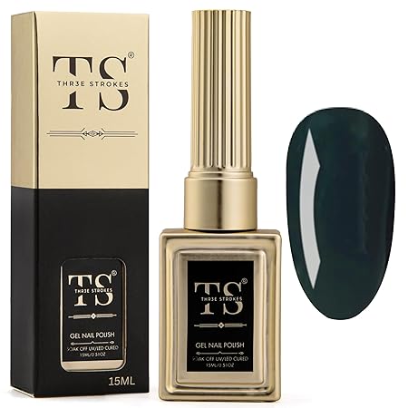 GV189 THR3E STROKES Professional UV Gel Nail Polish, HEMA-FREE Lasts Upto 21 Days, Super Glossy Finish, Non-Chipping, Non-Smudging, Quick Drying Nail Polish,15 ml (15ML)