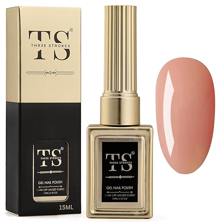 GV189 THR3E STROKES Professional UV Gel Nail Polish, HEMA-FREE Lasts Upto 21 Days, Super Glossy Finish, Non-Chipping, Non-Smudging, Quick Drying Nail Polish,15 ml (15ML)