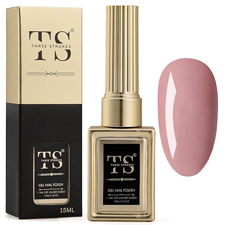 GV189 THR3E STROKES Professional UV Gel Nail Polish, HEMA-FREE Lasts Upto 21 Days, Super Glossy Finish, Non-Chipping, Non-Smudging, Quick Drying Nail Polish,15 ml (15ML)