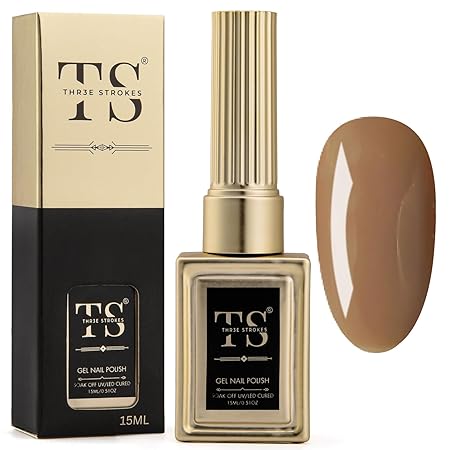 GV189 THR3E STROKES Professional UV Gel Nail Polish, HEMA-FREE Lasts Upto 21 Days, Super Glossy Finish, Non-Chipping, Non-Smudging, Quick Drying Nail Polish,15 ml (15ML)