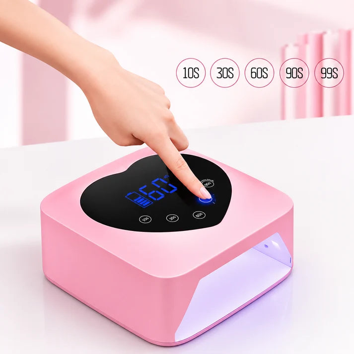 GV1138 UV LED Nail Lamp Cordless 72W Portable Nail Dryer Light Rechargeable UV Light for Gel Nails Polish