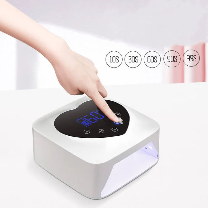 GV1138 UV LED Nail Lamp Cordless 72W Portable Nail Dryer Light Rechargeable UV Light for Gel Nails Polish