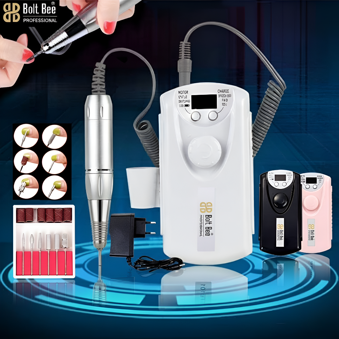 Bolt Bee Portable Rechargeable Electric Nail Drill Machine with Display
