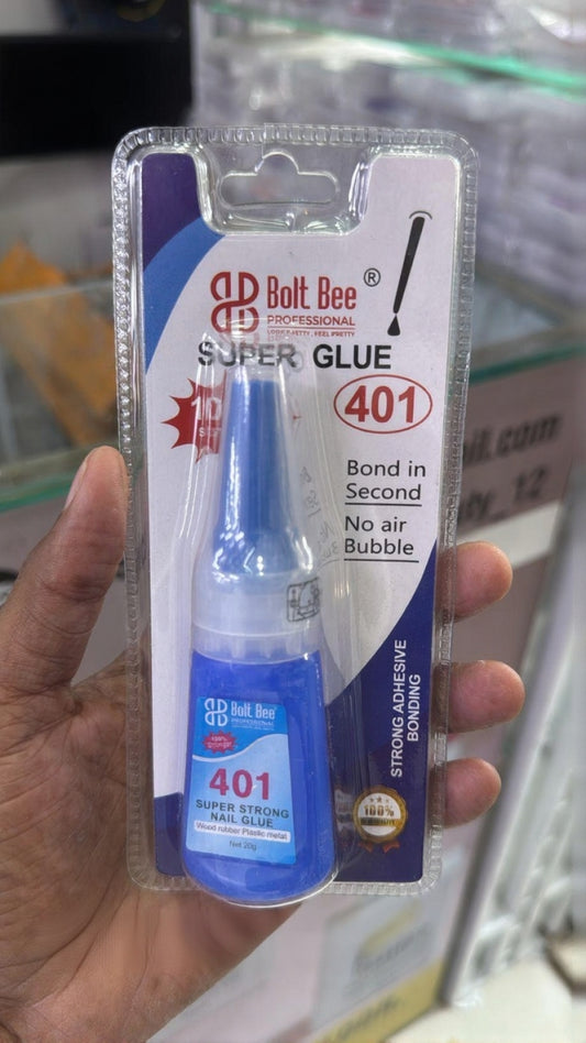 Bolt Bee Professional Super Glue 401 – Quick-Set Instant Adhesive 20g