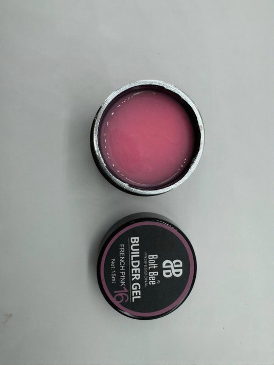 Bolt Bee Builder Gel (French Pink #16, 15ml) | Hard Gel for Extensions