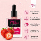 GV708 THR3E STROKES 3 Pcs 15Ml No Wipe Gel Top Coat And Base Coat Set With Cuticle Oil - Soak Off Led Nail Lamp Gel Base Top Coat Finish Nail Art Design For Women(Require uv lamp for drying)