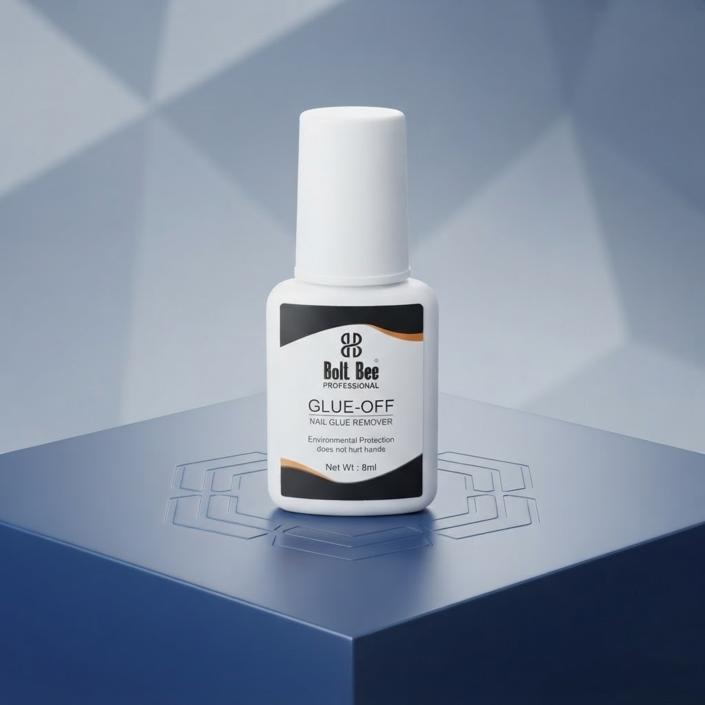 NP210 Bolt Bee Professional GLUE-OFF Nail Glue Remover, 8ml - Gentle Debonder Liquid for Press-On Nails, Acrylic Tips & Adhesive Removal