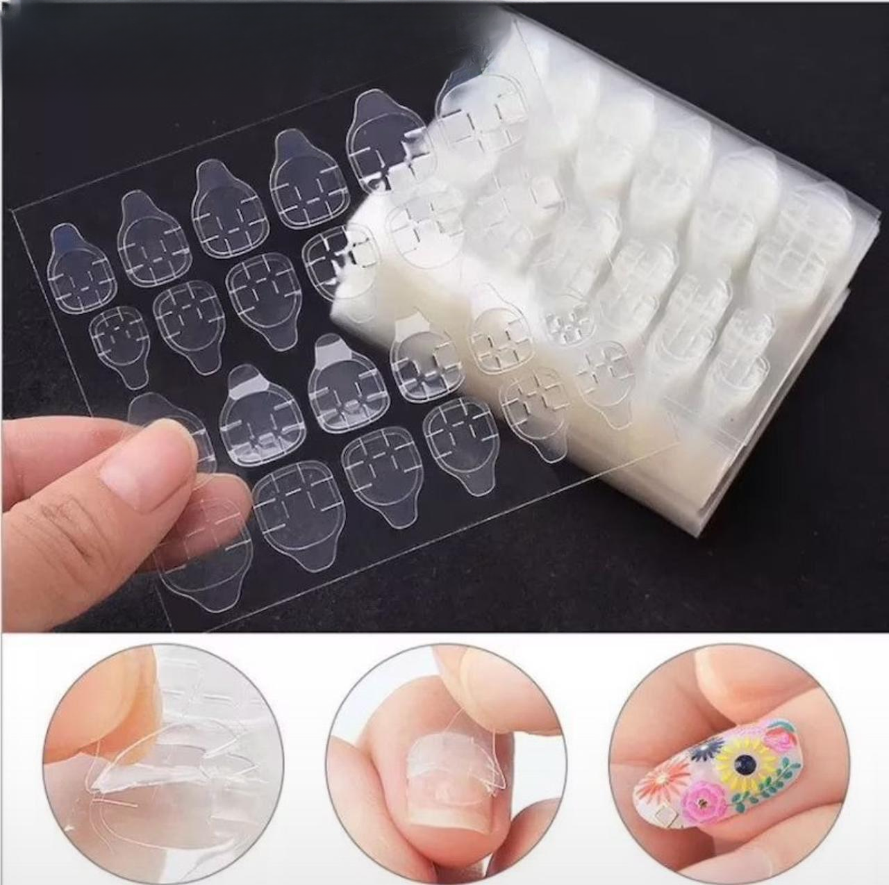 Double-Sided Nail Adhesive Tabs | Clear Stickers for Press-On Nails