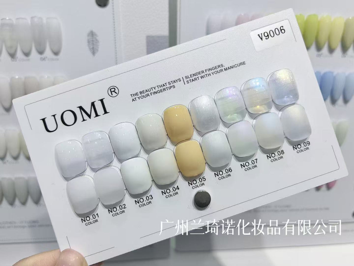 GV559 UOMI 9pcs Gel Polish Set With Shade Card 15ml (V9006)