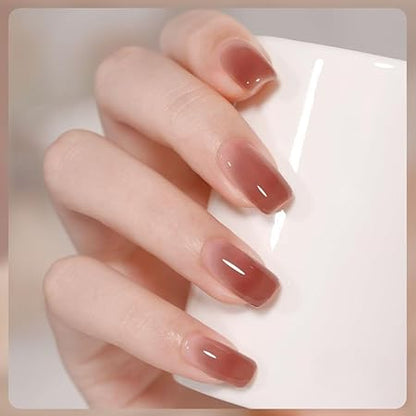 GV190 THR3E STROKES Gel Nail Polish Set - 6 Colors Gel Polish Glitter Gel Polish Sparkle Nail Polish Gel Manicure DIY Salon Nail Art Gifts (NEXUS, 7.5ML)