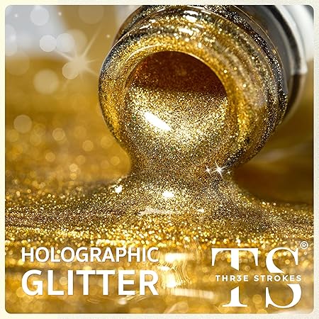 GV222 THR3E STROKES Cat Eye Gel Nail Polish 15ml Polish Soak Off U V LED Nail Lamp 1 Color Silver Shimmer Velvet Gel Nail Polish Nail Art Manicure Salon DIY Home (GLORIOUS GOLD)