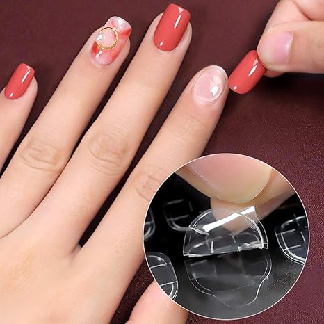 50 Sheets (1200pcs) Double-Sided Nail Jelly Stickers for Press-On Nails
