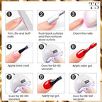 GV231 THR3E STROKES HEMA FREE Blue Nail Polish, 1 Pcs 15ml Soak Off Gel Polish Nail Art Manicure Salon DIY Gel Nail Design Decoration at Home Nails Manicure Kit Gift (MACHIN SE SUKHENGI)(UV LAMP NEEDED) (15-Nice Blue, 15ML)