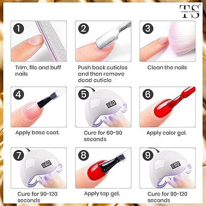 GV231 THR3E STROKES HEMA FREE Blue Nail Polish, 1 Pcs 15ml Soak Off Gel Polish Nail Art Manicure Salon DIY Gel Nail Design Decoration at Home Nails Manicure Kit Gift (MACHIN SE SUKHENGI)(UV LAMP NEEDED) (15-Nice Blue, 15ML)