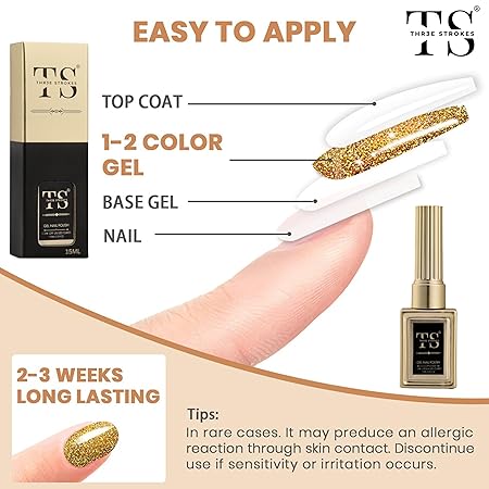 GV233 THR3E STROKES Jelly Gel Nail Polish, 15ml Sheer Neutral Translucent Soak Off Gel Polish, UV Light Cure for Nail Art DIY (UV LAMP NEEDED)(MACHINE SE SUKHENGI) (60 - SKY BLUE,)