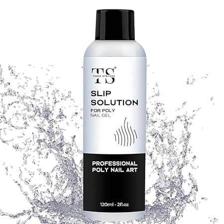 GV252 THR3E STROKES Poly Gel Slip Solution 100ML-Professional PolyGel Slip Solution For ExtenderGel, Builder Gel, UV/LED Nail Tips, Liquid Solution