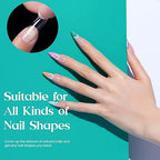 GV272 THR3E STROKES Soft Gel NailTips, Full Cover Clear Soft Nail Tips for Artificial FalseNails Extension Nail Salons DIY NailArt with Box, 550PCS (MEDIUM STILETTO N9)
