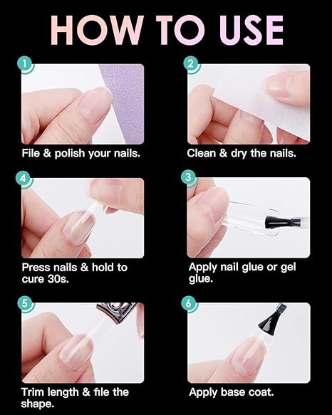 GV273 THR3E STROKES Soft GelNail Tips, Full Cover Clear Soft NailTips for Artificial False Nails Extension Nail Salons DIY NailArt with Box, 550PCS (MEDIUM STILLETO P5)