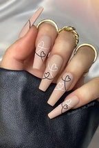 GV275 THR3E STROKES Soft Gel NailTips, Full Cover Clear Soft NailTips for Artificial False Nails Extension Nail Salons DIY NailArt with Box, 440PCS (LONG COFFIN N5)