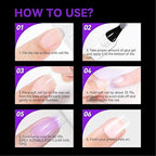 GV277 THR3E STROKES Soft Gel NailTips, Full Cover Clear Soft NailTips for Artificial False Nails Extension Nail Salons DIY Nail Art with Box, 550PCS (SHORT SQUARE P9)