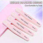 GV290 THR3E STROKES Moonstone Nail Extension Kit - 6 Gel Polishes (7.5ml) | 48V UV Nail Lamp | 500 Stiletto Nail Tips & Rhinestones | Professional Nail Art Tools | Base & Top Coat | DIY & Salon Use (MOONSTONE KIT) (PEARL P85)