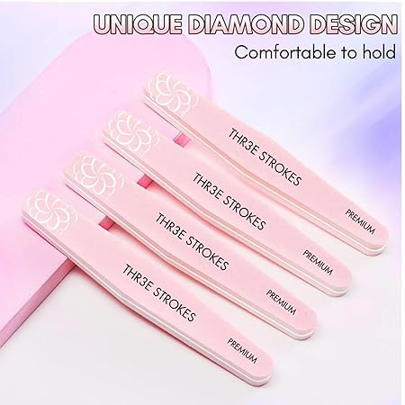 GV301 THR3E STROKES Moonstone Nail Extension Kit - 6 Gel Polishes (7.5ml) | 48V UV Nail Lamp | 500 Stiletto Nail Tips & Rhinestones | Professional Nail Art Tools | Base & Top Coat | DIY & Salon Use (MOONSTONE KIT) (VENICE PASTELS)