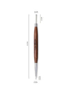 GV302 THR3E STROKES Double Ended Nail Art Sculpting Pen Versatile Gel Polish Brush for Detailed Designs Tips for Precision Control Nail Decor Tool for Professionals and DIY (DUAL 3D BRUSH)