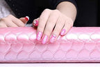 GV304 THR3E STROKES Nail Pillow Hand Rest for Nails, PU Leather Nail Armrest Detachable Manicure Hand Pillow Cushion Nail Art Accessories Tool for Nail Art Supplies (Women) (PINK)