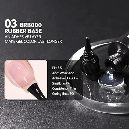 GV330 THR3E STROKES 2 Pcs 100ml No Wipe Gel Top Coat and Base Coat Set - Glossy Finish, Long Lasting, LED Nail Lamp Compatible, Nail Art Design Manicure Gifts for Women