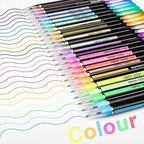 GV348 THR3E STROKES SK Glitter, Metallic, Neon Gel Pens Set (Pack of 24)