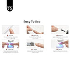 GV392 THR3E STROKES Gel Extension Kit for UV Nail Art - Builder Gel Set (GEL X HALF MATTE KIT Long Coffin a116)
