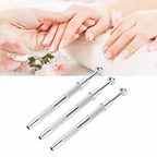 GV414 THR3E STROKES Nail Ombre Brushes, Sponge Holder Pen for Fade Gradient Ombre Nail Art Manicure