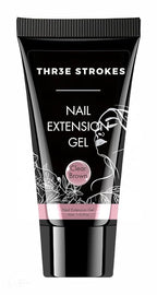 GV434 THR3E STROKES Polygel Quick Upgrade Poly Gel Finish Kits,30ML Polygel Nail Kit Builder Gel,Nail Extension Gel Trendy Nail Art Design Salon Nail Easy DIY At Home(11 CLEAR BROWN)(UV/LED Lamp Required)