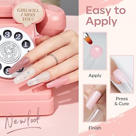 GV434 THR3E STROKES Polygel Quick Upgrade Poly Gel Finish Kits,30ML Polygel Nail Kit Builder Gel,Nail Extension Gel Trendy Nail Art Design Salon Nail Easy DIY At Home(11 CLEAR BROWN)(UV/LED Lamp Required)