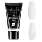 GV441 THR3E STROKES 30 Ml Poly Gel Tubes Polygel For Nails Extensions Finger Nail Art Manicure Acrylic Gel Finish Varnish Hybrid Uv Poly Gel Professional Salon Nail Diy Gift For Women (Clear)