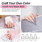 GV441 THR3E STROKES 30 Ml Poly Gel Tubes Polygel For Nails Extensions Finger Nail Art Manicure Acrylic Gel Finish Varnish Hybrid Uv Poly Gel Professional Salon Nail Diy Gift For Women (Clear)