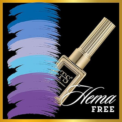 GV443 THR3E STROKES Hema Free Gel Nail Polish Set 6 Colors Gel Polish Manicure Nail Art DIY Home Gifts for Women Girls Rainbow Nails 15ML X 15ML (UV LAMP REQUIRED)(MACHINE SE SUKHENGI) (BLUE LAVENDER 15,12,13,11,18,19, 15ml)