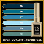 GV452 THR3E STROKES Hema Free Gel Nail Polish Set 6 Colors Gel Polish Manicure Nail Art DIY Home Gifts for Women Girls Rainbow Nails 15ML X 15ML (UV LAMP REQUIRED)(MACHINE SE SUKHENGI) (WAVE 38,14.15,13,16,61, 15ml)