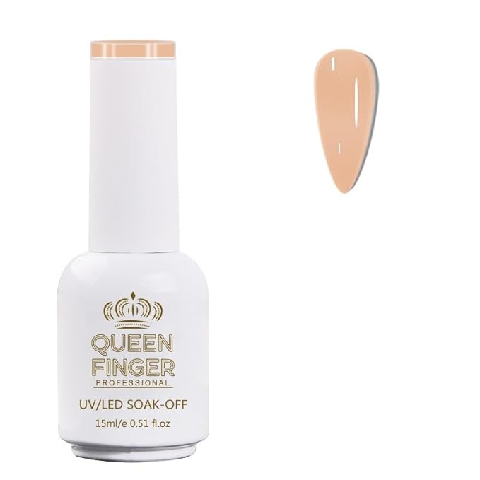 GV478 QUEENFINGER Gel Nail Polish 1 Pcs 15ml Soak Off Spring Gel Polish Nail Art Manicure Salon DIY Gel Nail Design Decoration at Home Uv Nail Lamp Needed (1-100)