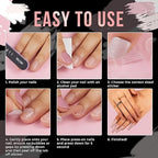 GV491 THR3E STROKES Imported Quality 2 Sheet (48pcs) Double-sided Nail Tab Sticker, False Nail Glue Jelly Gel Tape Adhesive Tabs Nail Glue Transparent Flexible Adhesive Fake Nails Tabs sticker