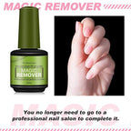 GV508 INOG Gel Nail Polish Remover Kit, No Need for Foil, Quick & Easy Polish Remover In 3-5 Minutes, No Need Soaking Or Wrapping Doesn't Hurt Nails-15ml (Set of 4)