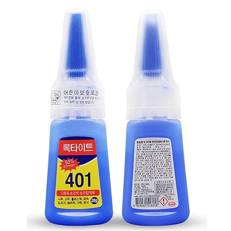 GV515 THR3E STROKESS Nail Glue - Super Glue Stronger For Artificial Or Fake Nails,Nail Art 20g - Bottle 401 Rapid Fix Handmade Adhesive Quick Dry (clear, pack of 1)