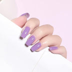 GV862 Gel Nail Polish Set - 6 Colors Nude Grey Peach Dark Red Colors Nail Polish For All Seasons Neutral Soak Off LED Lamp Cured Manicure Kit For Nail Art (23,19,47,21,54,57) (Candy, 6)