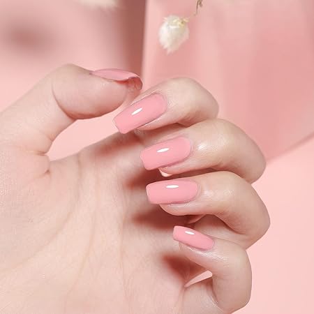 GV861 Gel Nail Polish Set - 6 Colors Nude Grey Peach Dark Red Colors Nail Polish For All Seasons Neutral Soak Off LED Lamp Cured Manicure Kit For Nail Art (61,60,65,76,130,89) (Nude Grey, 6)