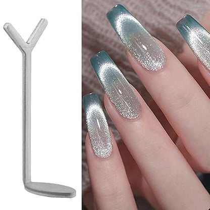 GV611 1PCS Heart Nail Magnet Cat Eye Magnet Y Shape Cat Eye for Nail Art | Manicure Accessories for Salon at Home, Prosthesis Solution and Nail Polish for Beginners and Experts (Small)
