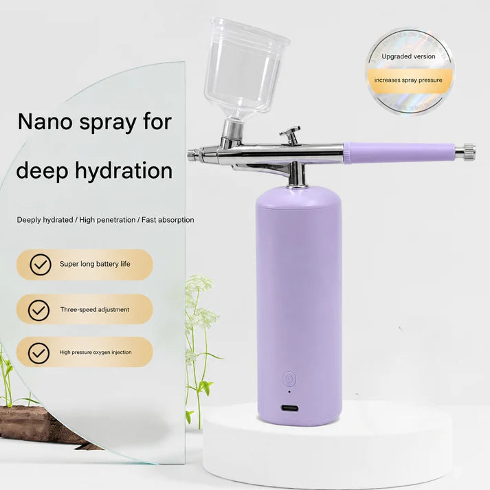 GV1082 YSM  Portable Nail Airbrush Machine Kit USB Rechargeable Cordless Spray Gun for Nail Art