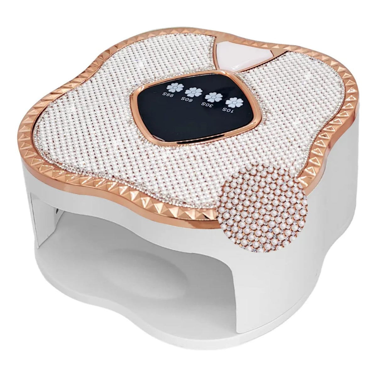 GV672 SUN BT-5 Luxury Nail Dryer UV LED Lamp – Fast Gel Curing with Pearl & Diamond Design Color may Vary