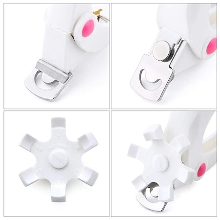 GV858 Acrylic Nail Cutter – Stainless Steel False Nail Clippers with Nail Rest | Professional Portable Clipper for Artificial, Acrylic & Gel Nails