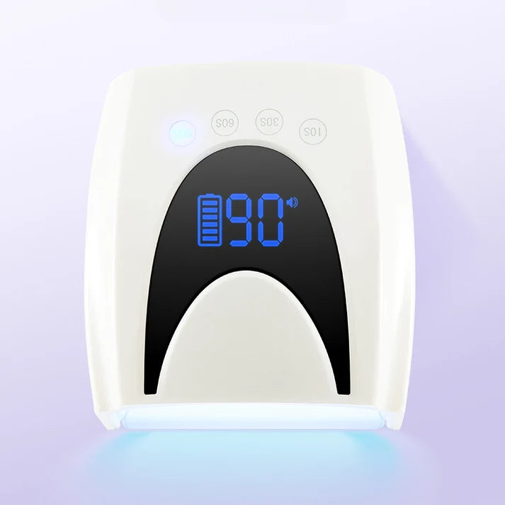GV1139 Rechargeable UV LED Nail Lamp 72W – Cordless Portable Nail Dryer with 10S/30S/60S/90S Timer for Gel Polish & Nail Art
